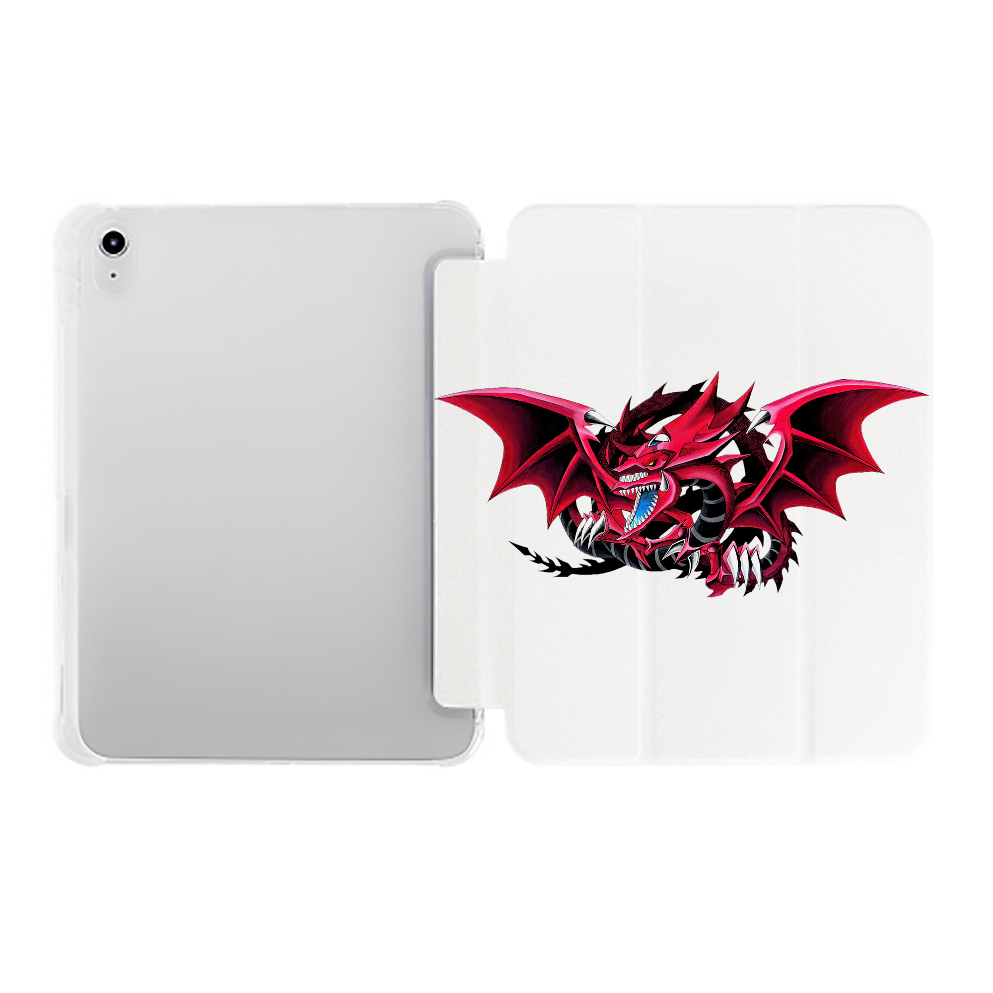 （画像用） 遊☆戯☆王 Yu-Gi-Oh! IPad ケース ペン収納付き 三つ折りスタンド PUレザー×シリコン 対応機種9.5/10.5/10.9インチ